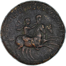 Coin, Nero and Drusus Caesars, Dupondius, Rome, VF(30-35), Bronze, RIC:49