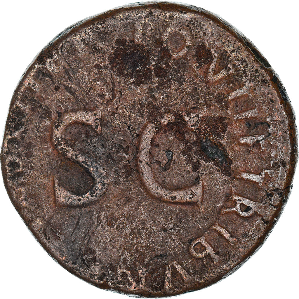 Coin, Drusus, As, 22-23 AD, Rome, VF(20-25), Bronze, RIC:45