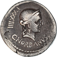 Coin, Norbana, Denarius, 83 BC, Rome, AU(50-53), Silver, Crawford:357/1b