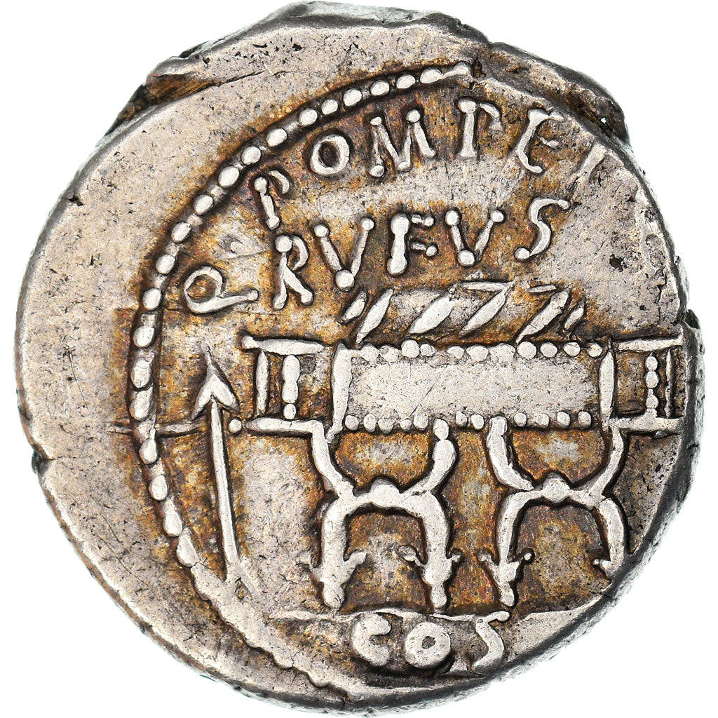 Coin, Pompeia, Denarius, 54 BC, Rome, AU(50-53), Silver, Crawford:434/2