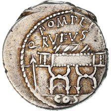 Coin, Pompeia, Denarius, 54 BC, Rome, AU(50-53), Silver, Crawford:434/2