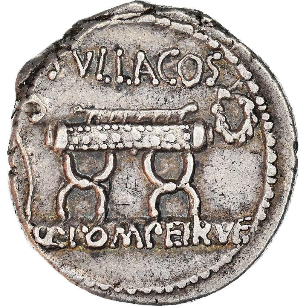 Coin, Pompeia, Denarius, 54 BC, Rome, AU(50-53), Silver, Crawford:434/2