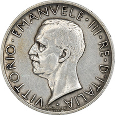 Coin, Italy, Vittorio Emanuele III, 5 Lire, 1928, Rome, EF(40-45), Silver