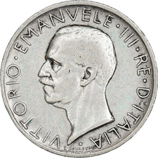 Coin, Italy, Vittorio Emanuele III, 5 Lire, 1930, Rome, VF(20-25), Silver