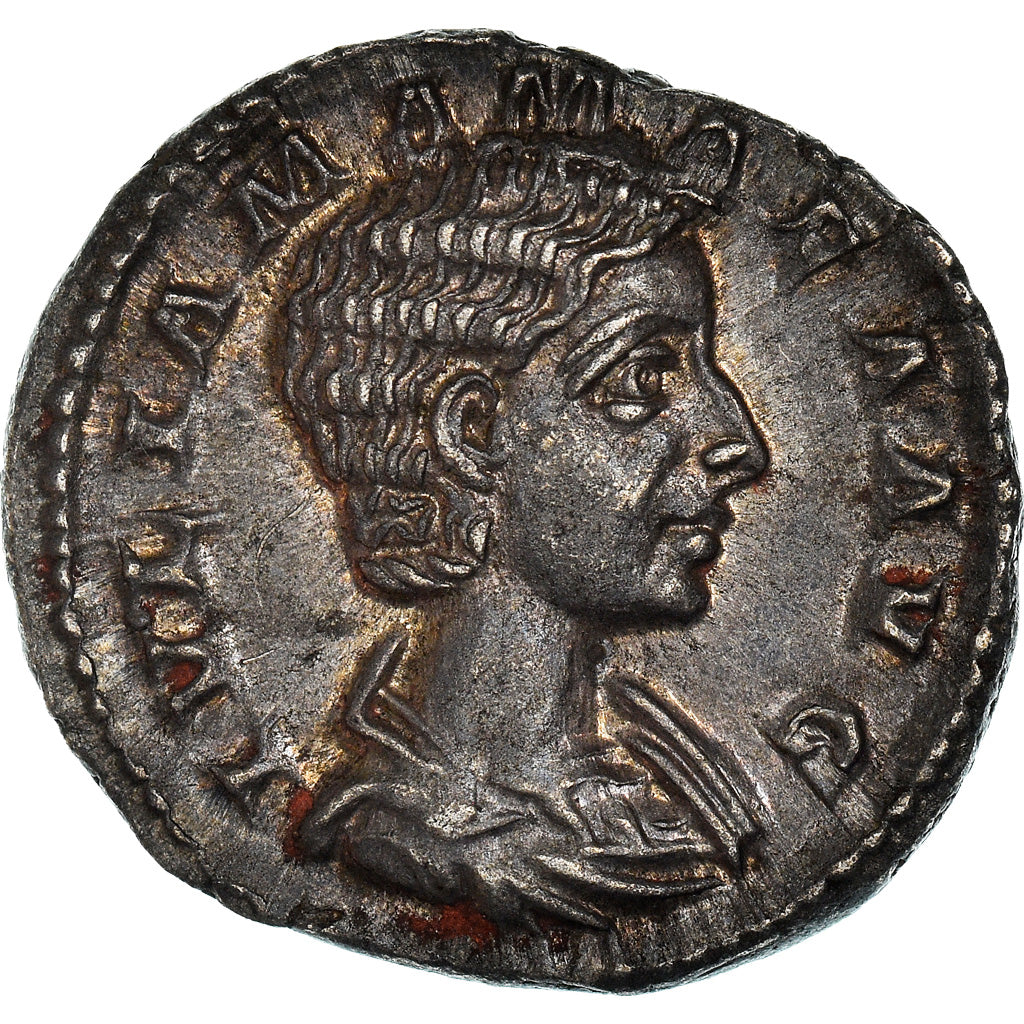 Coin, Julia Mamaea, Denarius, 222, Rome, AU(55-58), Silver, RIC:343