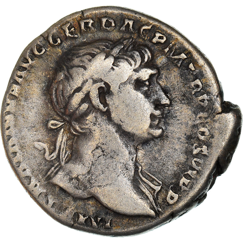 Coin, Trajan, Denarius, Rome, EF(40-45), Silver, RIC:252