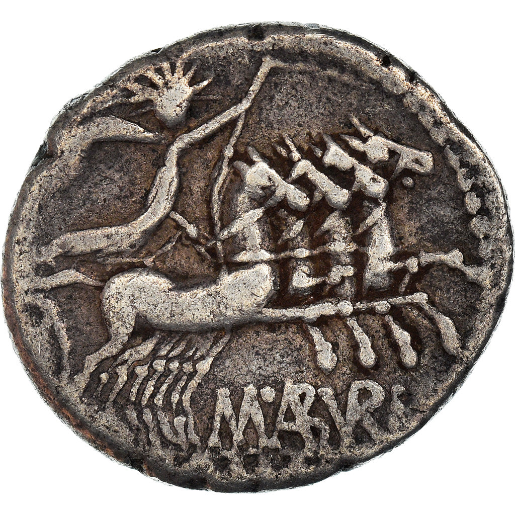 Coin, Aburia, Denarius, Rome, VF(30-35), Silver, Crawford:250/1