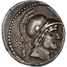 Coin, Rustia, Denarius, Rome, AU(50-53), Silver, Crawford:389/1