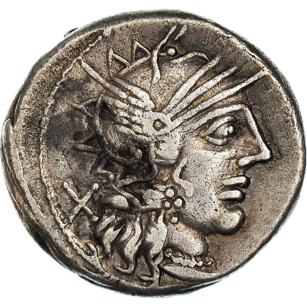 Coin, Porcia, Denarius, Rome, EF(40-45), Silver, Crawford:274/1