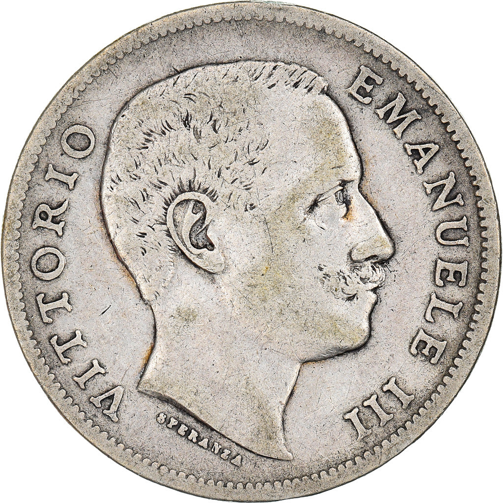 Coin, Italy, Vittorio Emanuele III, Lira, 1901, Rome, VF(20-25), Silver, KM:32