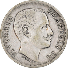 Coin, Italy, Vittorio Emanuele III, Lira, 1901, Rome, VF(20-25), Silver, KM:32