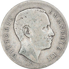 Coin, Italy, Vittorio Emanuele III, Lira, 1901, Rome, VF(20-25), Silver, KM:32