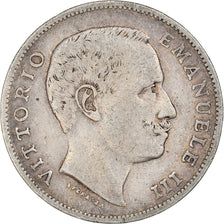 Coin, Italy, Vittorio Emanuele III, Lira, 1901, Rome, VF(20-25), Silver, KM:32