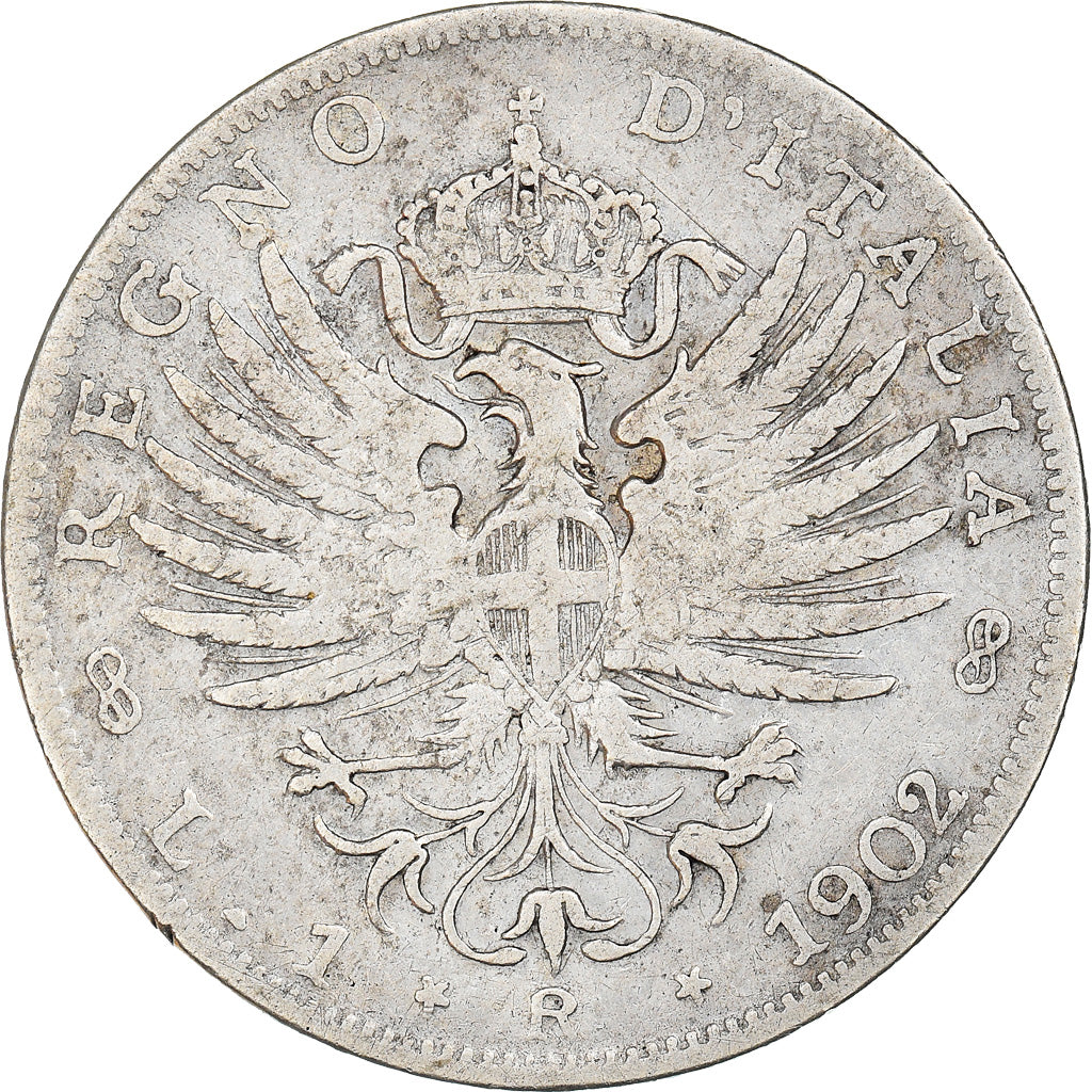 Monnaie, Italie, Vittorio Emanuele III, Lira, 1902, Rome, TB, Argent, KM:32