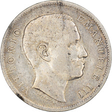 Coin, Italy, Vittorio Emanuele III, Lira, 1906, Rome, VF(20-25), Silver, KM:32