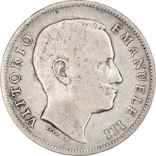 Coin, Italy, Vittorio Emanuele III, Lira, 1906, Rome, VF(20-25), Silver, KM:32