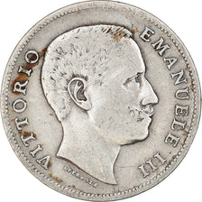 Coin, Italy, Vittorio Emanuele III, Lira, 1906, Rome, VF(20-25), Silver, KM:32