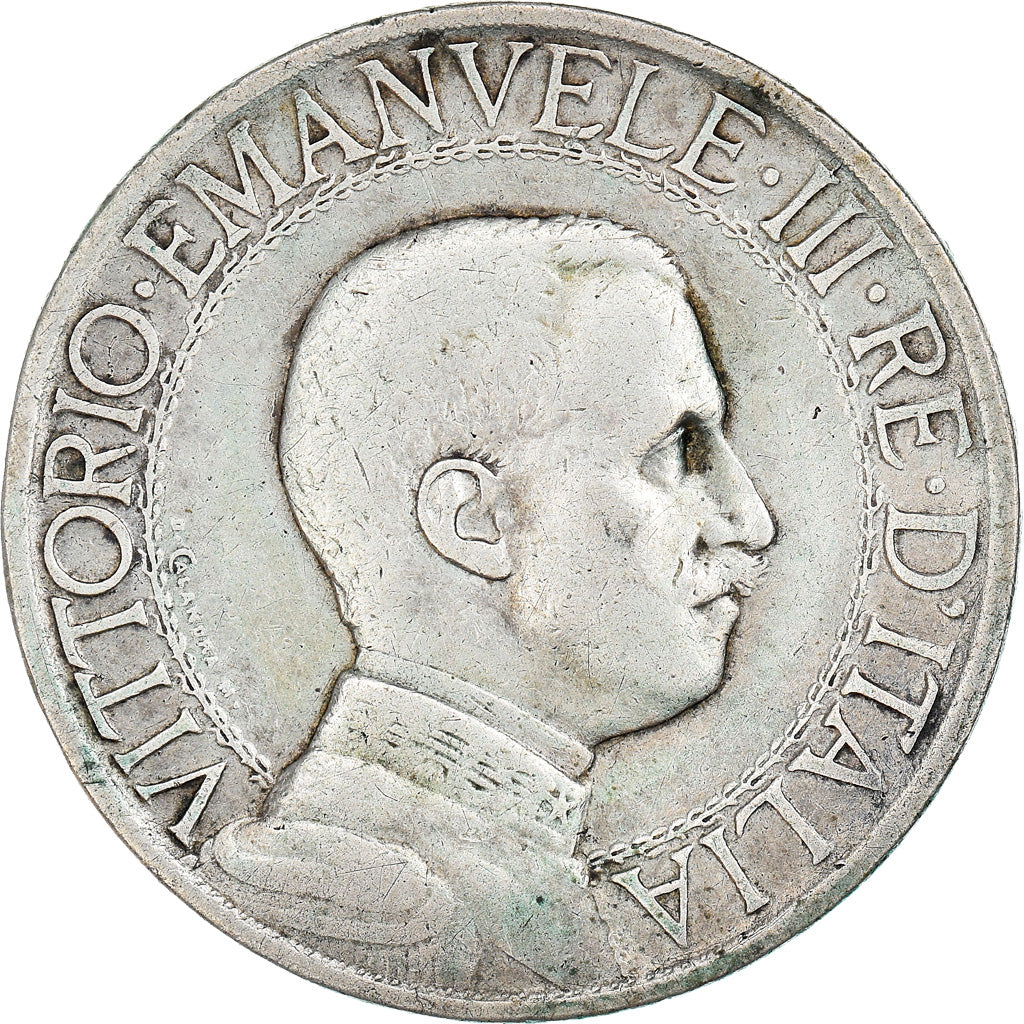 Coin, Italy, Vittorio Emanuele III, Lira, 1909, Rome, VF(20-25), Silver, KM:45