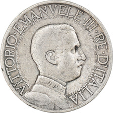 Coin, Italy, Vittorio Emanuele III, Lira, 1910, Rome, VF(20-25), Silver, KM:45