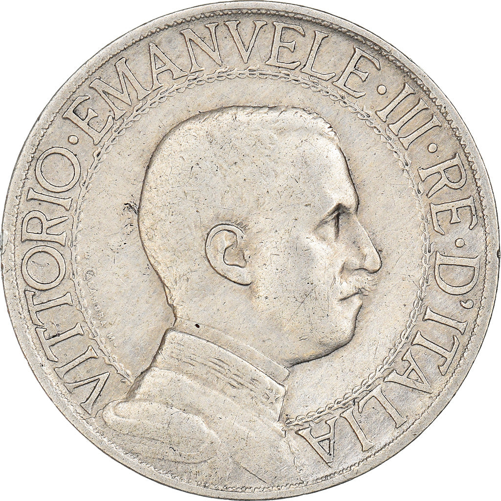 Coin, Italy, Vittorio Emanuele III, Lira, 1910, Rome, VF(20-25), Silver, KM:45