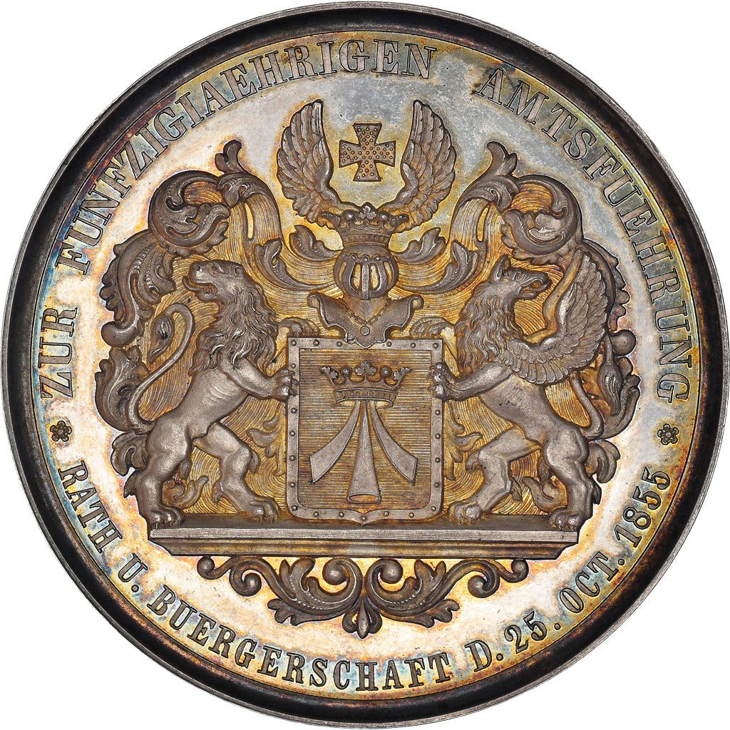 Germania, medaglia, Carl Georg Schwing, 50th anniversary Jubilaeum from Maior