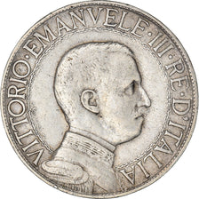 Moneda, Italia, Vittorio Emanuele III, Lira, 1913, Rome, BC+, Plata, KM:45