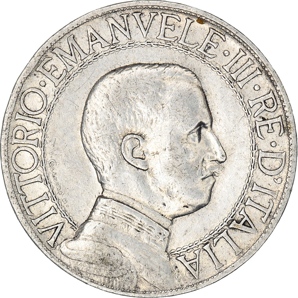 Coin, Italy, Vittorio Emanuele III, Lira, 1913, Rome, VF(30-35), Silver, KM:45