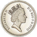 Coin, Great Britain, 5 Pence, 1990, MS(65-70), Silver