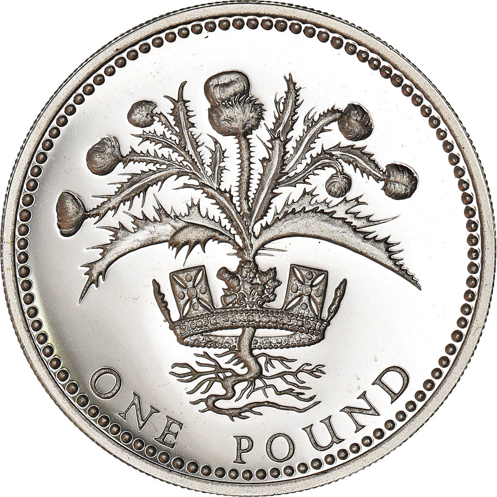 Moneta, Gran Bretagna, Elizabeth II, Pound, 1984, FDC, Nichel-ottone, KM:934