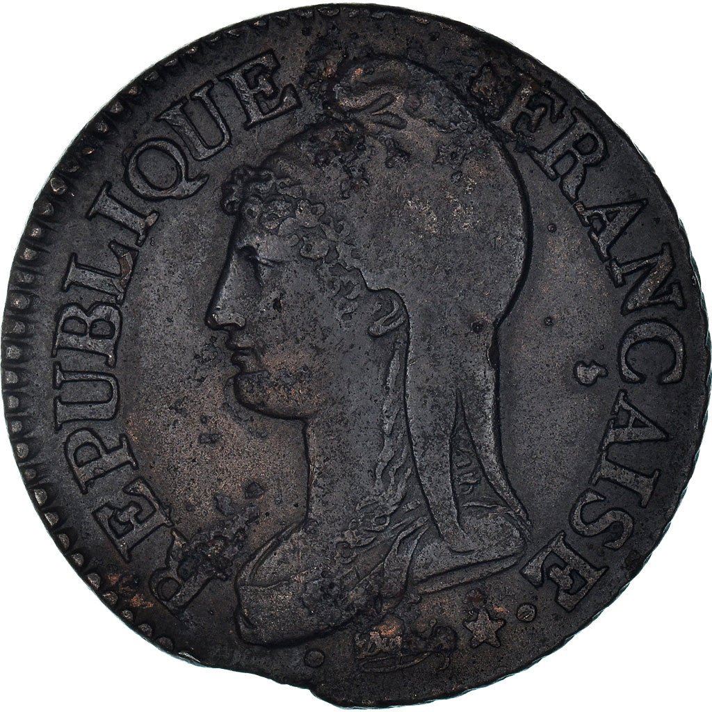 Coin, France, Dupré, 5 Centimes, AN 5, Paris, Clipped, AU(50-53), Bronze