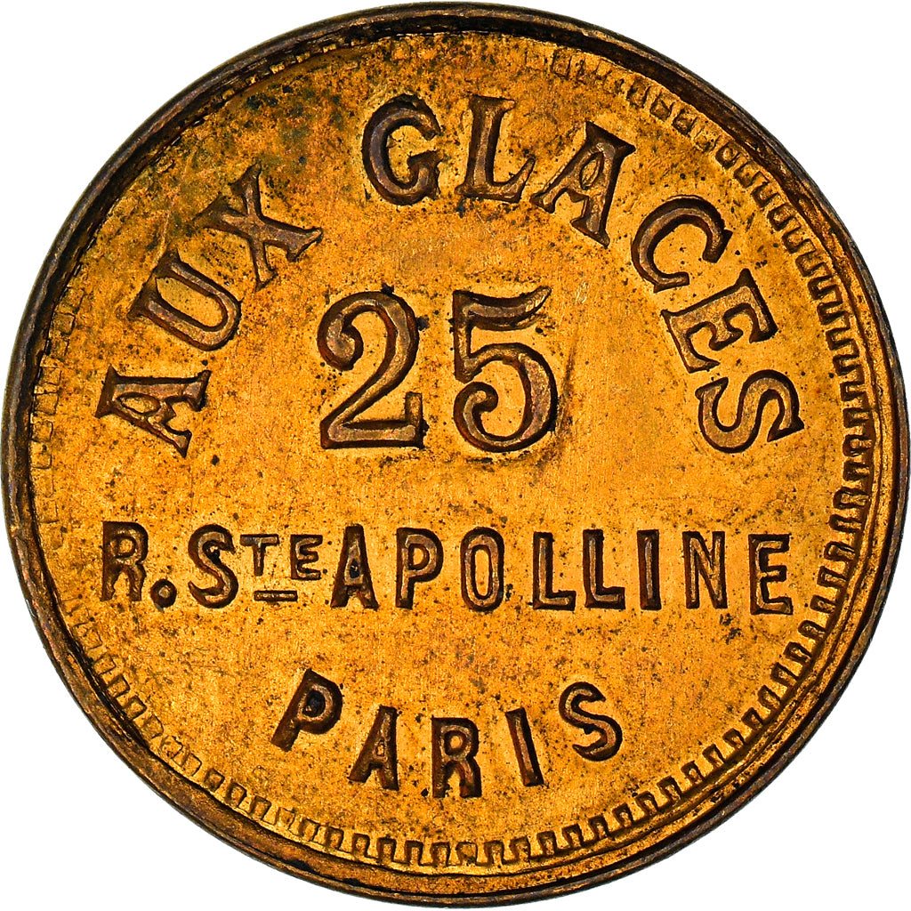 France, Token, Maison Close, Aux Glaces, 25 Rue Sainte Appolline, Paris