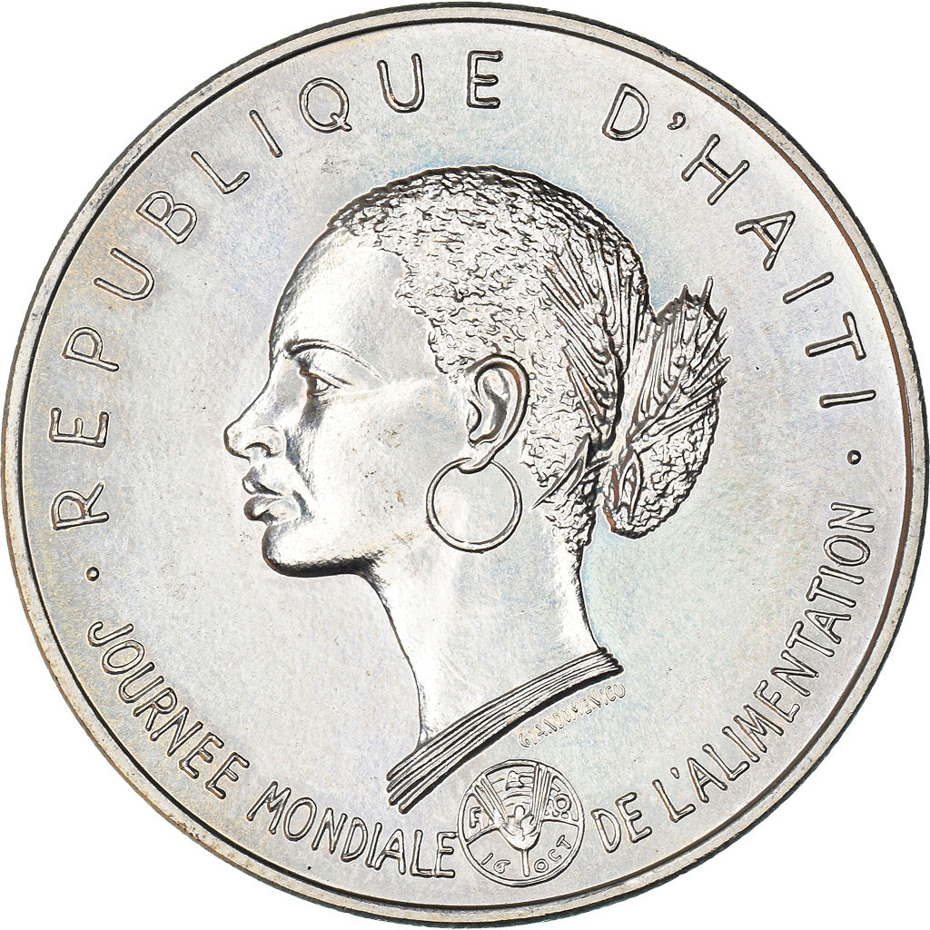 Coin, Haiti, 50 Gourdes, 1981, MS(60-62), Silver, KM:149