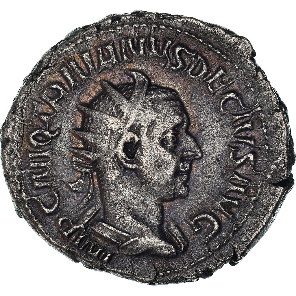 Moneda, Trajan Decius, Antoninianus, 250, Roma, MBC+, Vellón, RIC:21b
