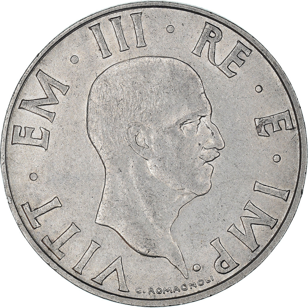Moeda, Itália, Vittorio Emanuele III, 2 Lire, 1941, Rome, EF(40-45), Aço