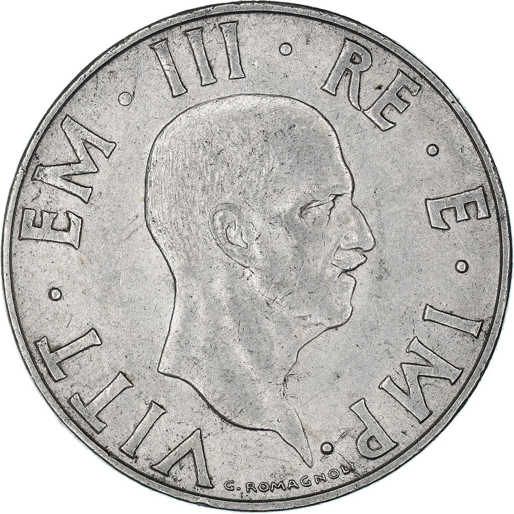 Coin, Italy, Vittorio Emanuele III, 2 Lire, 1941, Rome, EF(40-45), Stainless