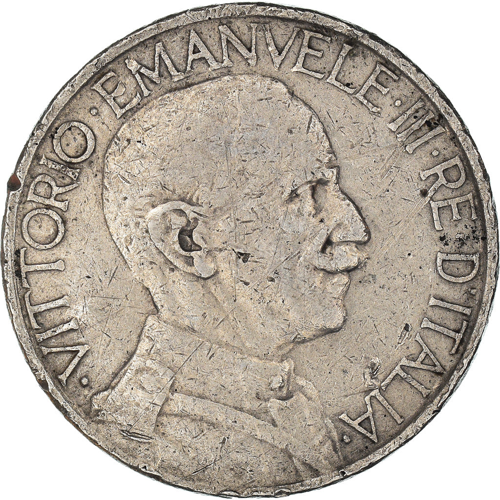 Moneda, Italia, Vittorio Emanuele III, 2 Lire, 1925, Rome, BC+, Níquel, KM:63