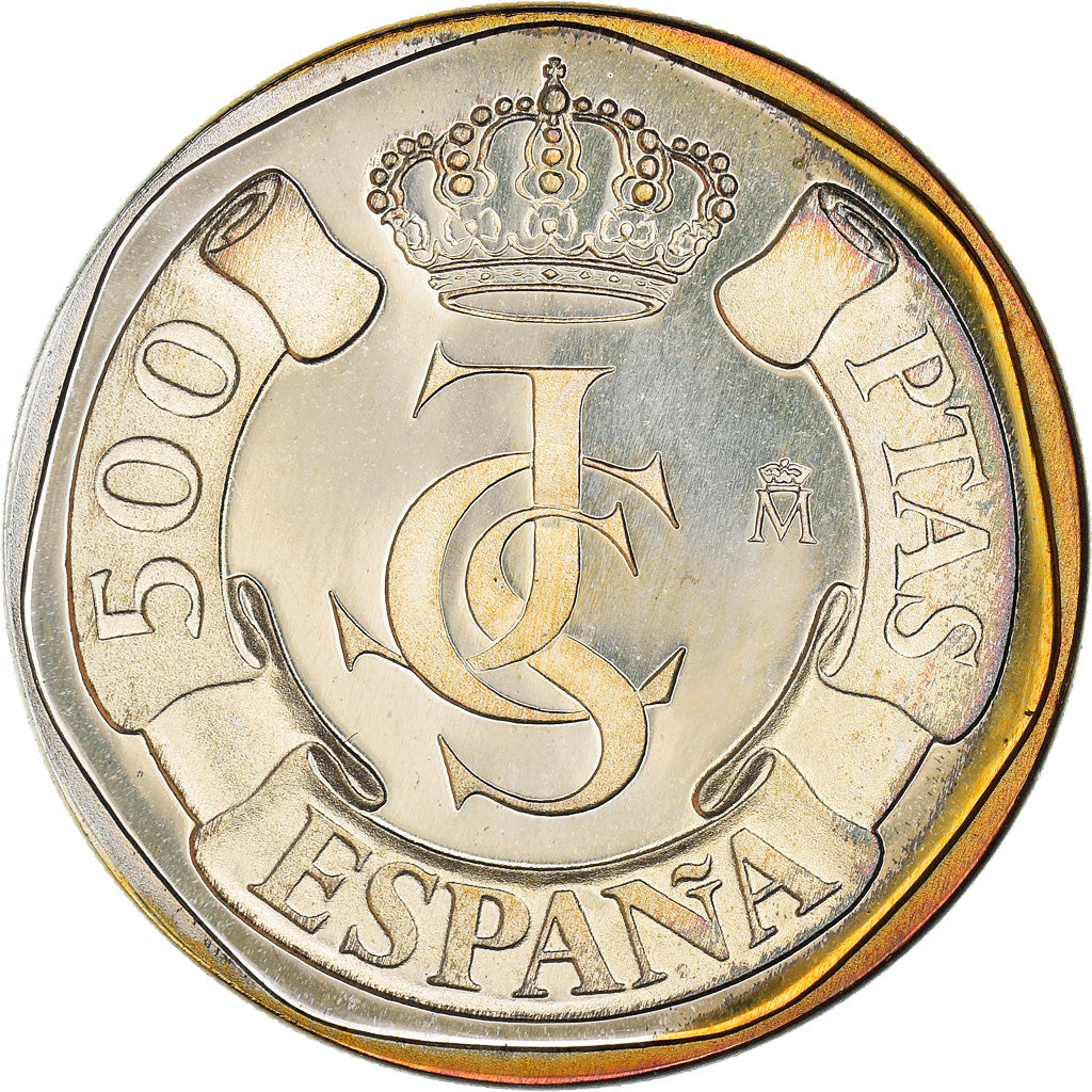 Coin, Spain, Juan Carlos I, 500 Pesetas, 1987, Madrid, Proof, MS(63), Silver