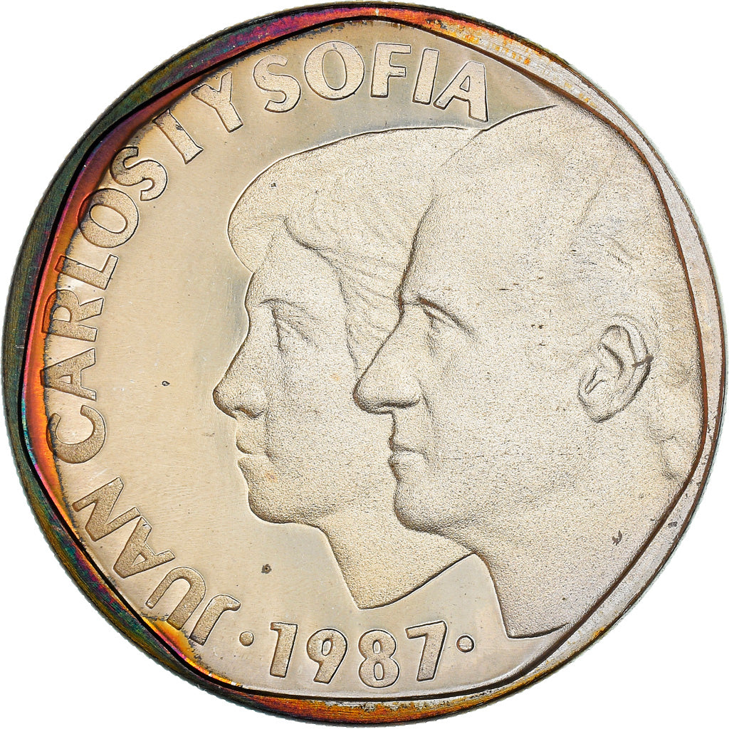 Coin, Spain, Juan Carlos I, 500 Pesetas, 1987, Madrid, Proof, MS(65-70), Silver