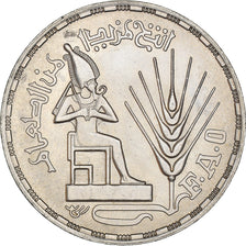Coin, Egypt, Pound, 1976, MS(63), Silver, KM:453