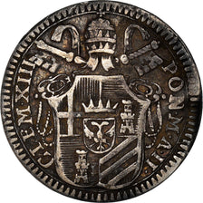 Monnaie, États italiens, PAPAL STATES, Clement XIII, Grosso, 1760, Roma, TTB