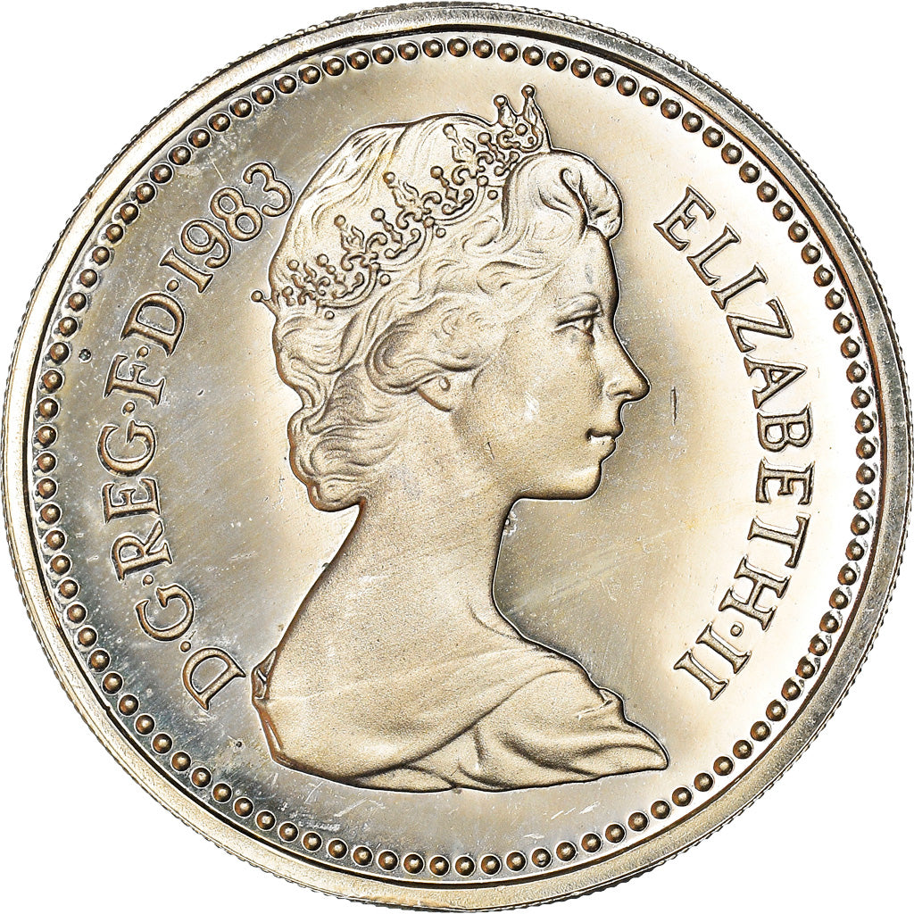 Coin, Great Britain, Elizabeth II, Pound, 1983, MS(65-70), Silver, KM:P3