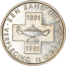 Coin, South Africa, Rand, 1991, MS(60-62), Silver, KM:142