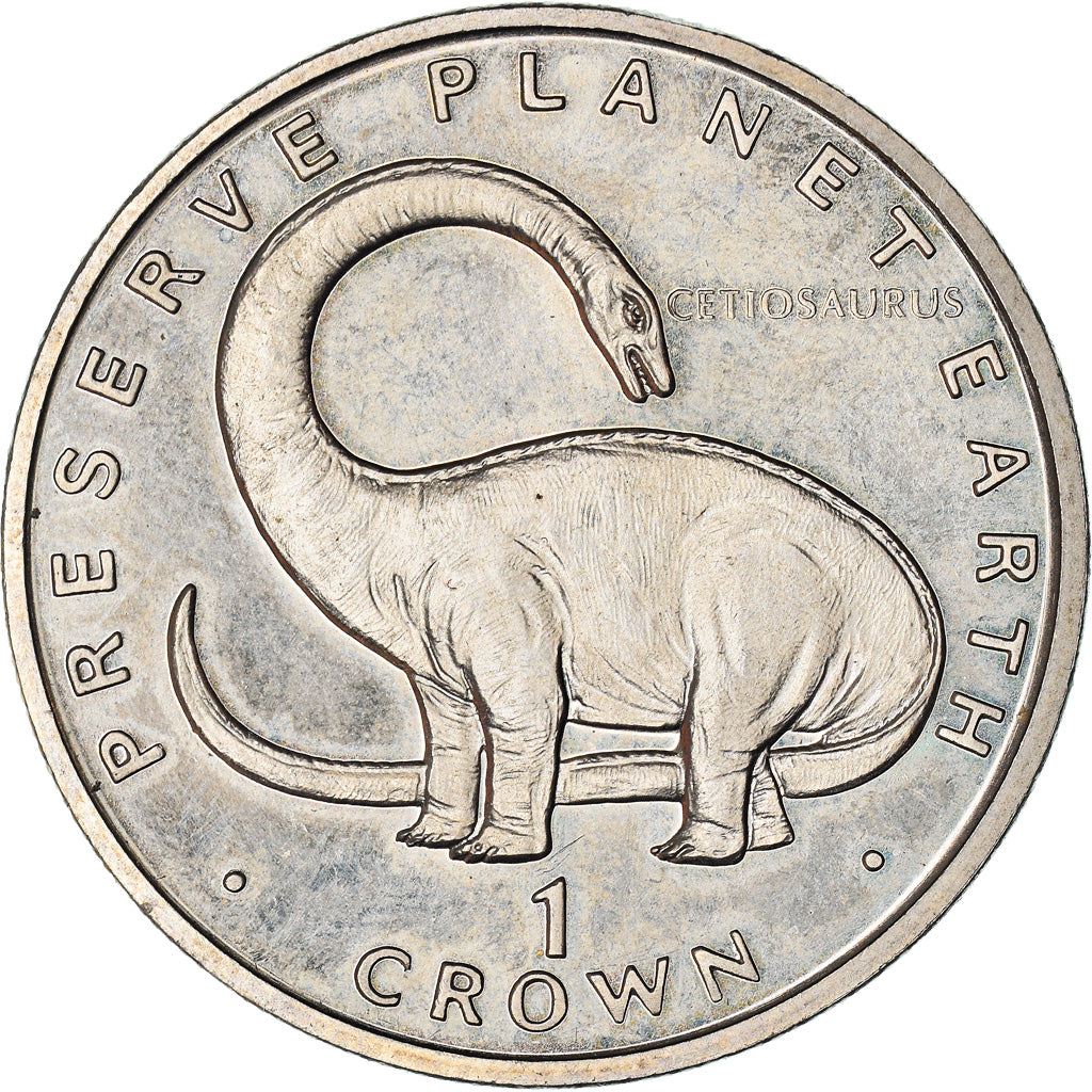 Coin, Gibraltar, Elizabeth II, Crown, 1993, MS(63), Copper-nickel, KM:149