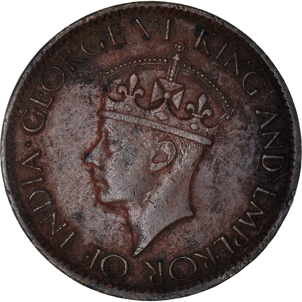 Coin, Ceylon, George VI, Cent, 1945, VF(30-35), Bronze, KM:111a