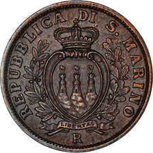 Coin, San Marino, 5 Centesimi, 1935, Rome, EF(40-45), Bronze, KM:12