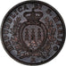 Coin, San Marino, 5 Centesimi, 1937, Rome, EF(40-45), Bronze, KM:12
