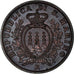 Moneta, San Marino, 5 Centesimi, 1937, Rome, EF(40-45), Bronze, KM:12