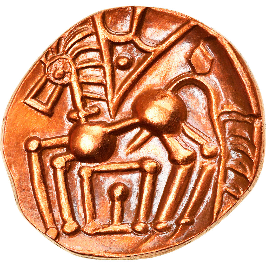 France, Médaille, Reproduction Statère Gaulois, History, SPL, Cuivre