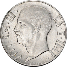 Moeda, Itália, Vittorio Emanuele III, 20 Centesimi, 1943, Rome, AU(50-53), Aço