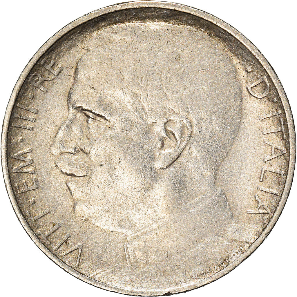 Moneta, Italia, Vittorio Emanuele III, 50 Centesimi, 1925, Rome, MB, Nichel